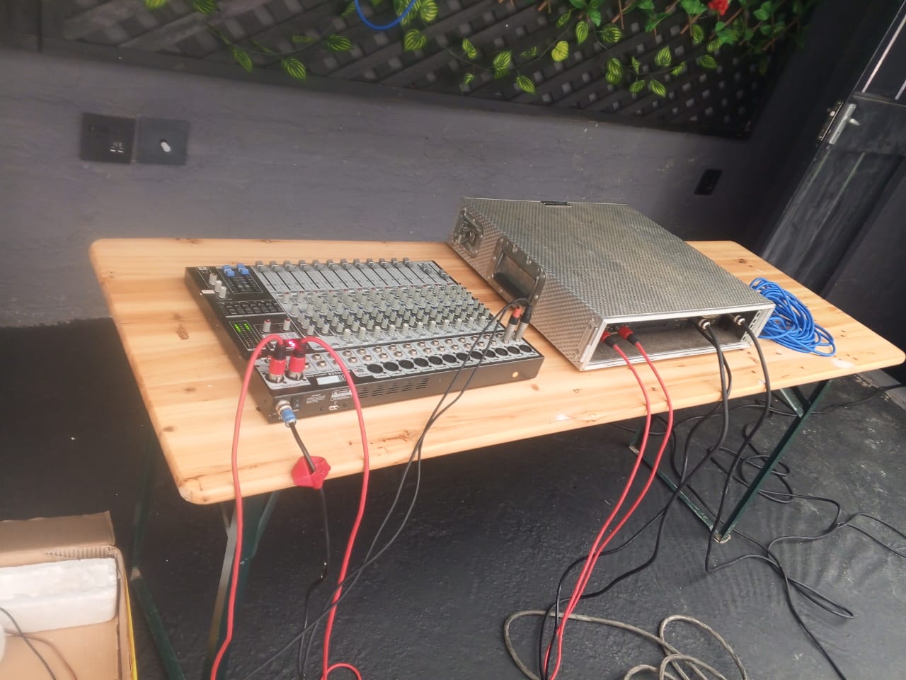 Sound equipment setup